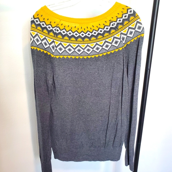 Merona fair isle style sweater, L - Picture 2 of 4